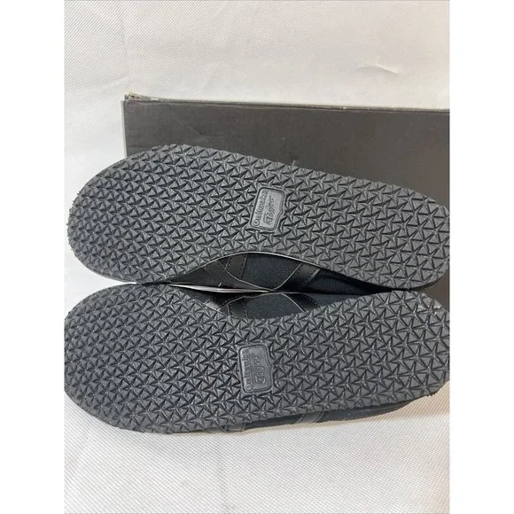 NEW IN BOX ONITSUKA TIGER MEXICO 66 SLIP-ON SNEAKERS BLACK WHITE SZ 8 WMN 9.5 - Picture 5 of 6